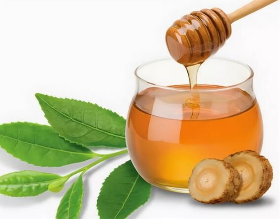 Ginseng com mel