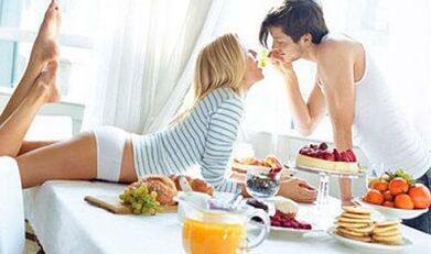 Comida para aumentar a potência masculina