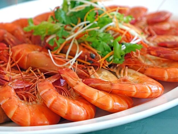 Frutos do mar para potência