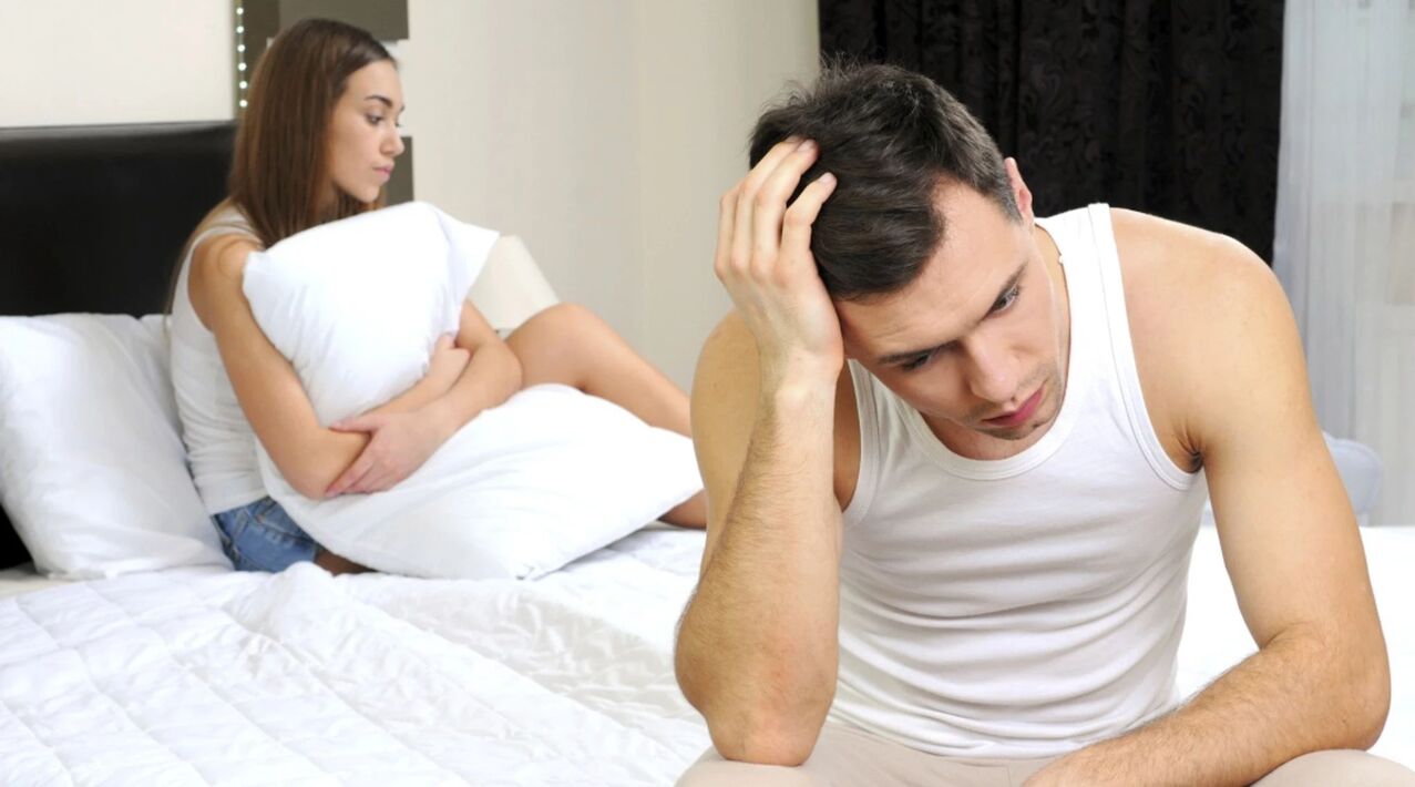 razões psicológicas para diminuição da potência